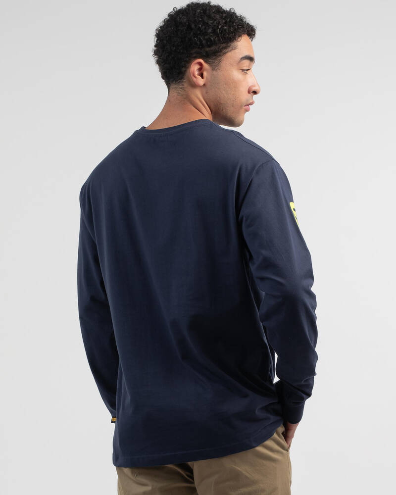 Cat Trademark Banner Long Sleeve T-Shirt for Mens