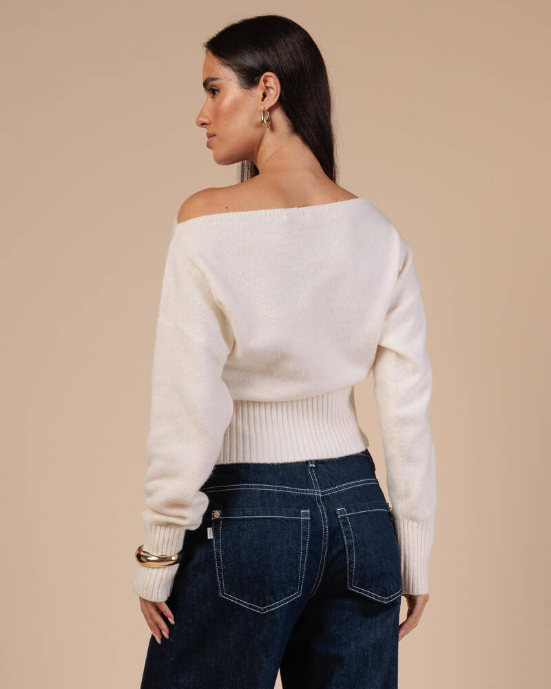 Ava And Ever Anni Off Shoulder Knit Jumper for Womens