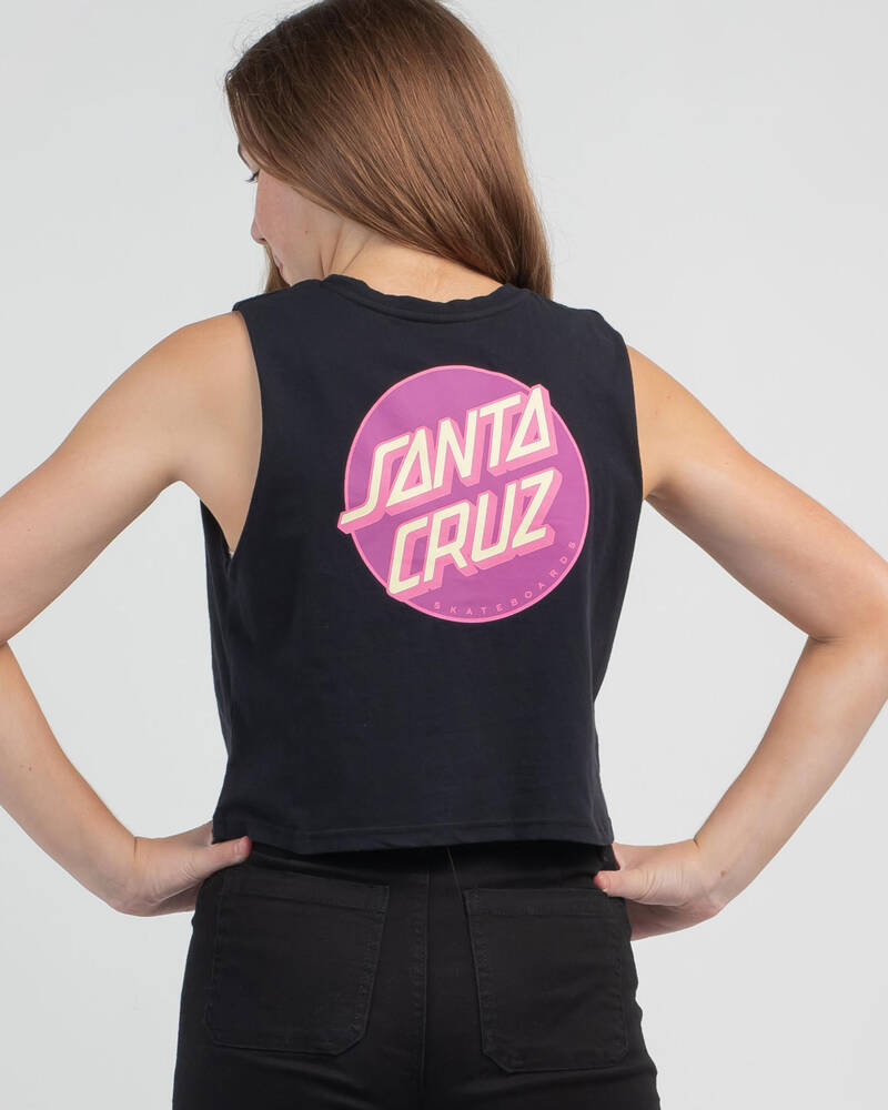 Santa Cruz Girls' Other Dot Muscle Tank Top for Womens