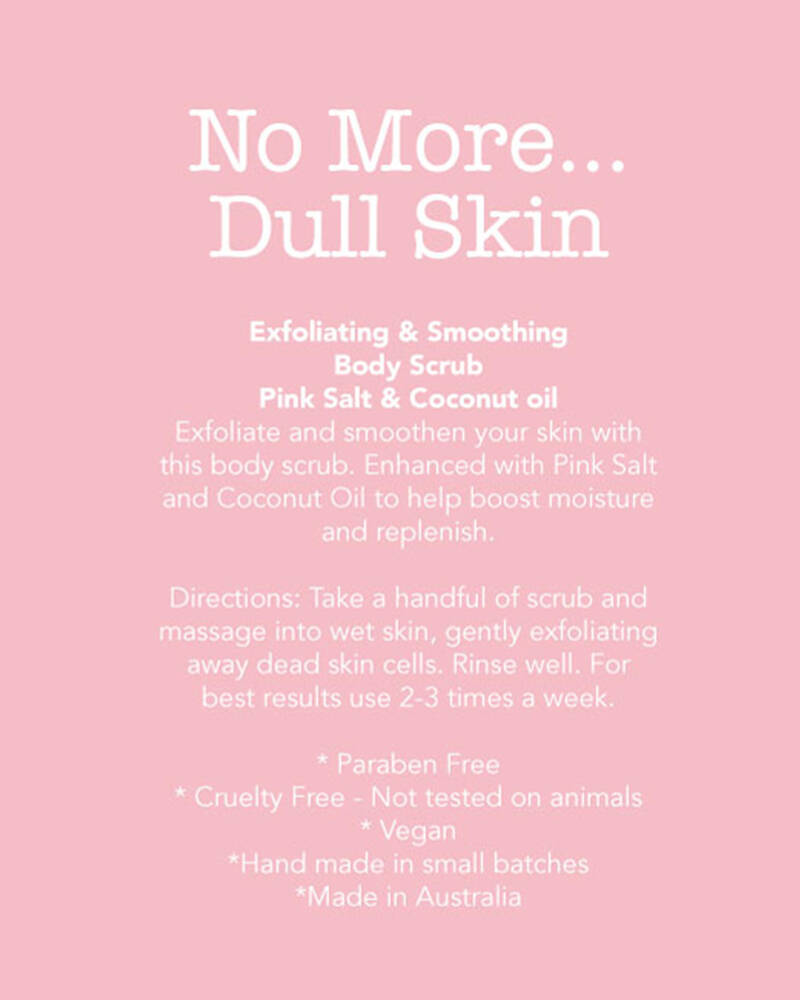 ORGANIK BOTANIK Pink Salt & Coconut Body Scrub for Womens