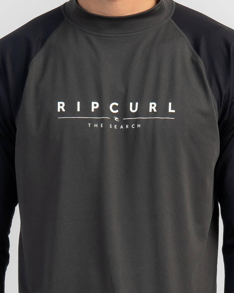Rip Curl Shockwaves Long Sleeve Rash Vest for Mens