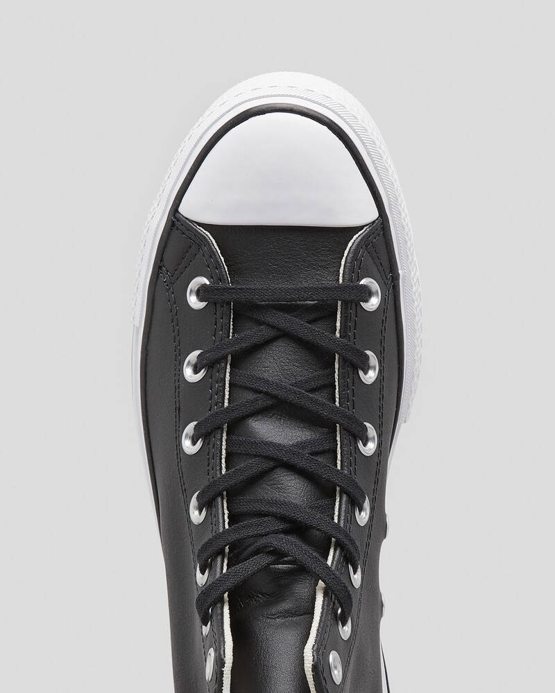 Converse Womens Chuck Taylor All Star Leather HI Platform Shoes for Womens
