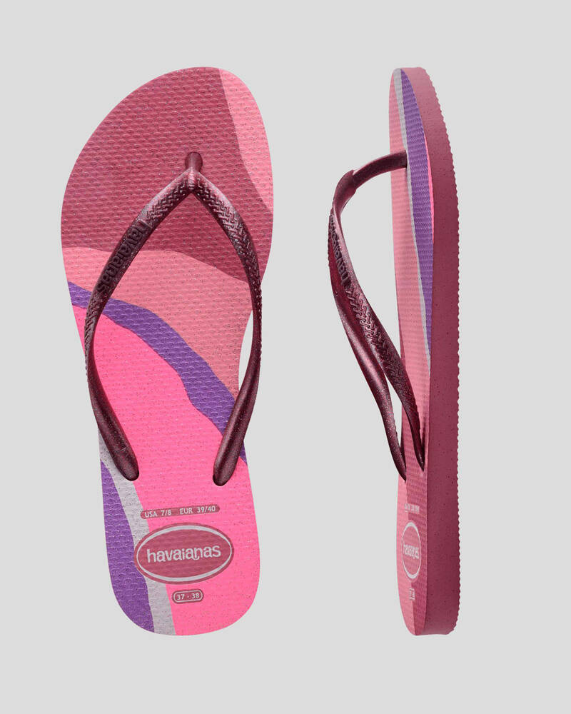 Havaianas Slim Palatte Glow Thongs for Womens