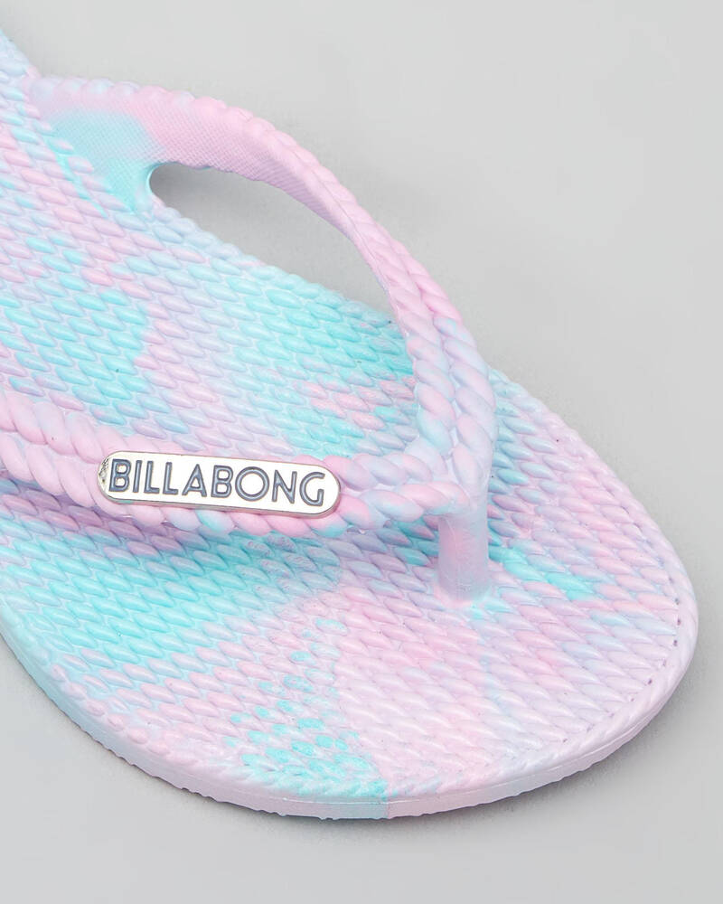 Billabong Girls' Kicks Marble Thongs for Womens image number null