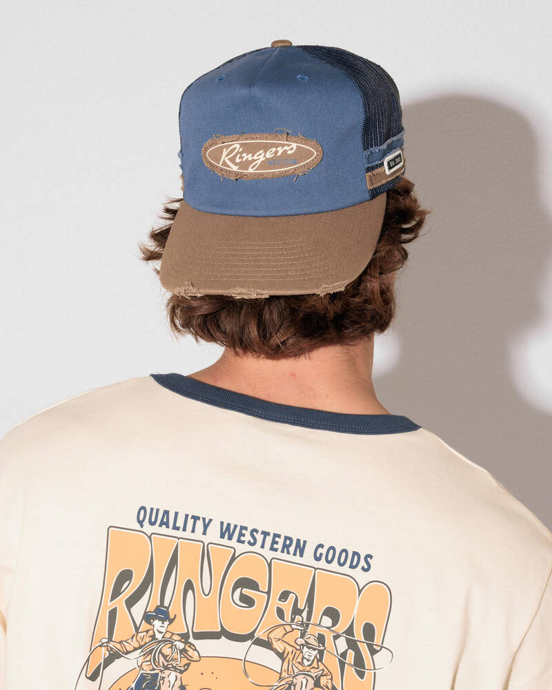 Ringers Western Worn Out Deep Fit Trucker Cap for Mens