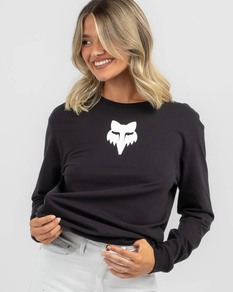 Fox Fox Head LS Top for Womens