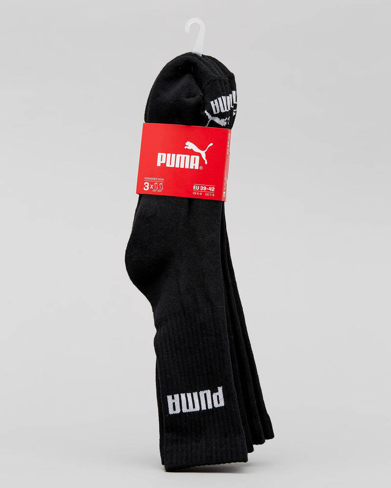 Puma Crew Cushioned Socks 3 Pack for Mens
