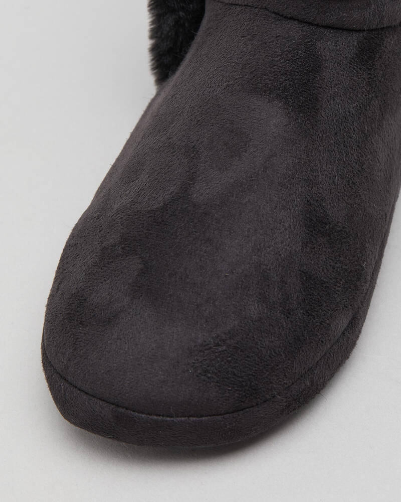 Sleepy Squirrel Hirafu Slipper Boots for Womens