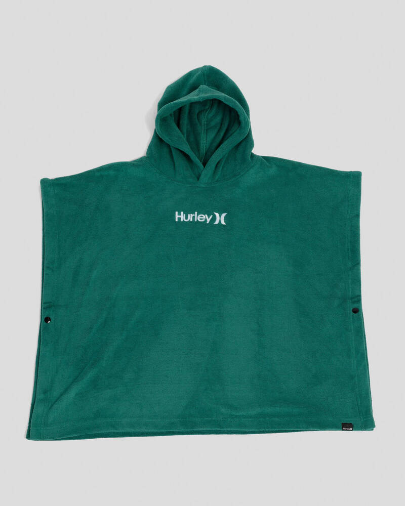 Hurley Toddlers' OAO Hooded Towel In Grass Green Fast Shipping & Easy Returns City Beach
