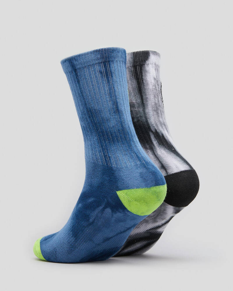 Santa Cruz Boys' Dye Dot 2 Pack Socks for Mens