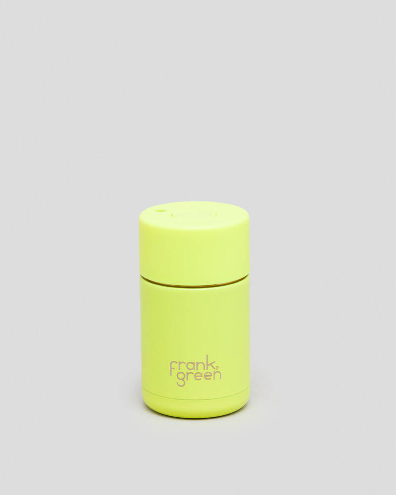Shop Frank Green 10oz Reusable Coffee Cup In Neon Yellow Fast Shipping & Easy Returns City