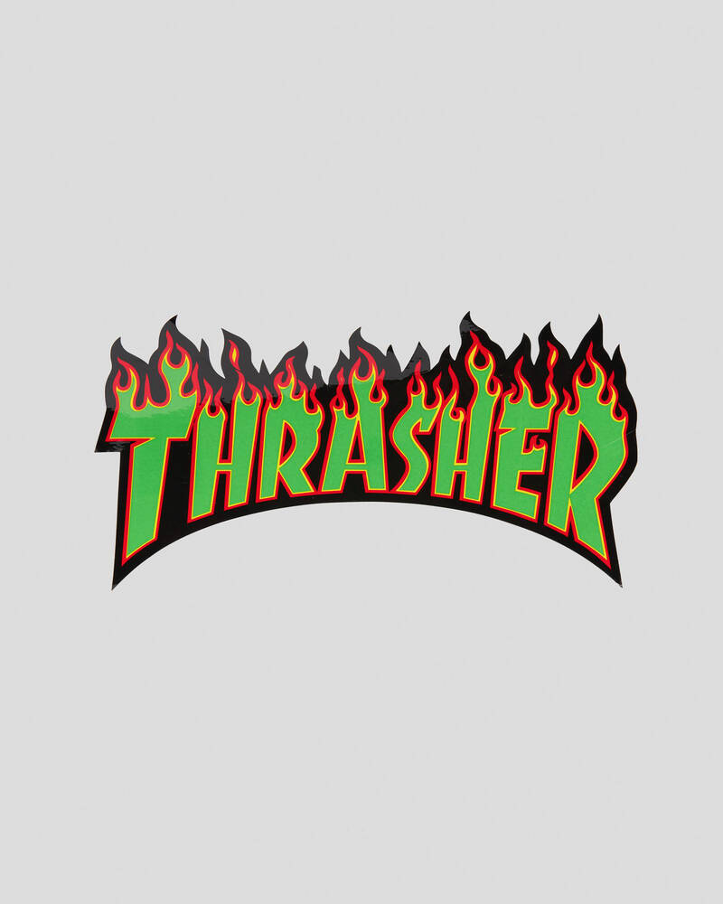 Thrasher Flame Logo Large Sticker for Mens
