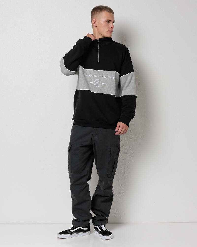 Jacks Zone Quarter Zip Sweatshirt for Mens