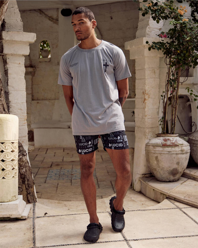 Lucid Distinct Elastic Waist Shorts for Mens