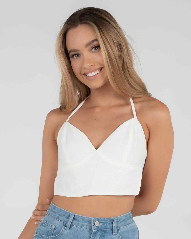Ava And Ever Hang With Me Halter Top for Womens