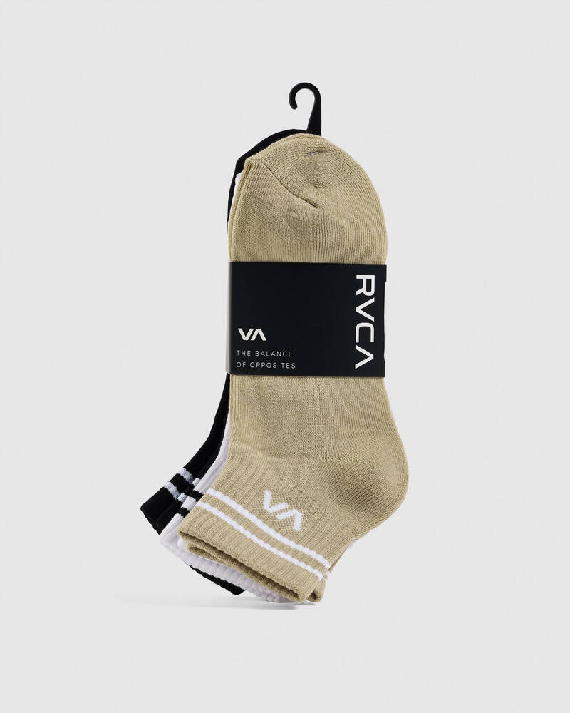 RVCA Women's VA Mini Crew Sock Pack for Womens
