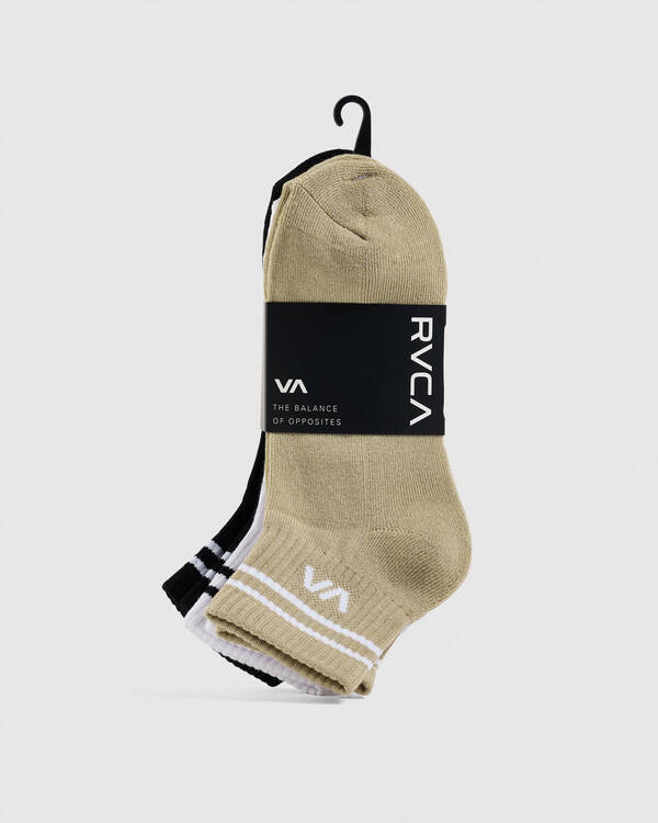 RVCA Women's VA Mini Crew Sock Pack for Womens