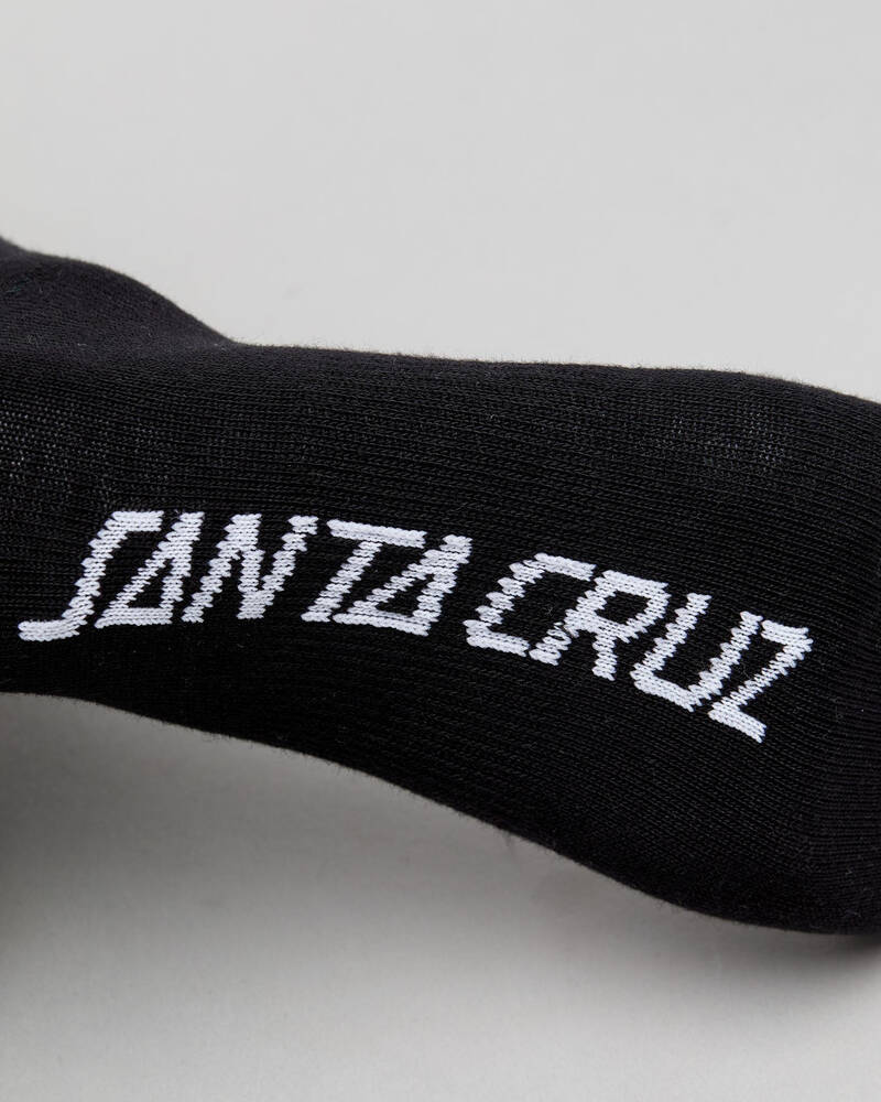 Santa Cruz Mono Hand Socks 4 Pack for Mens