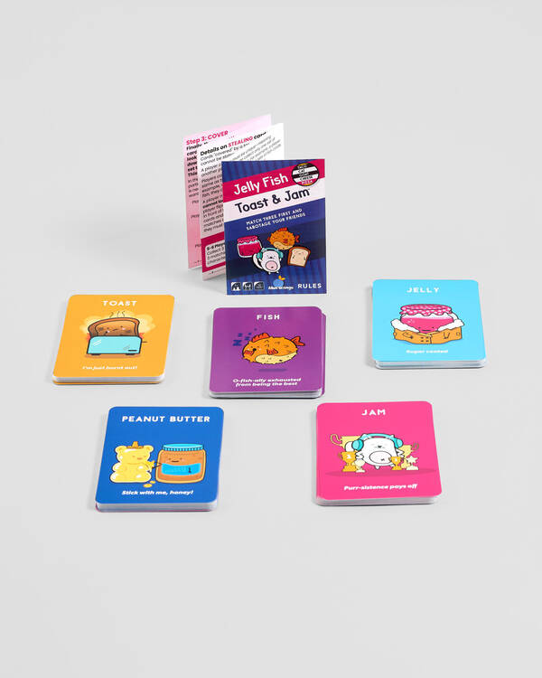 Get It Now Jelly Fish Toast & Jam Card Game for Unisex