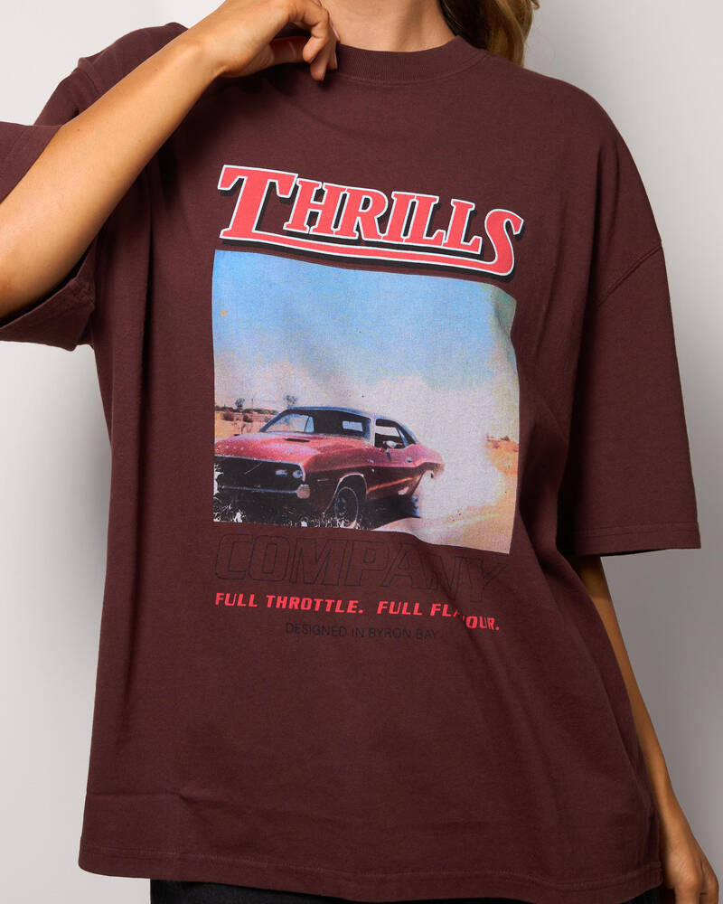 Thrills Full Throttle Oversized T-Shirt for Womens