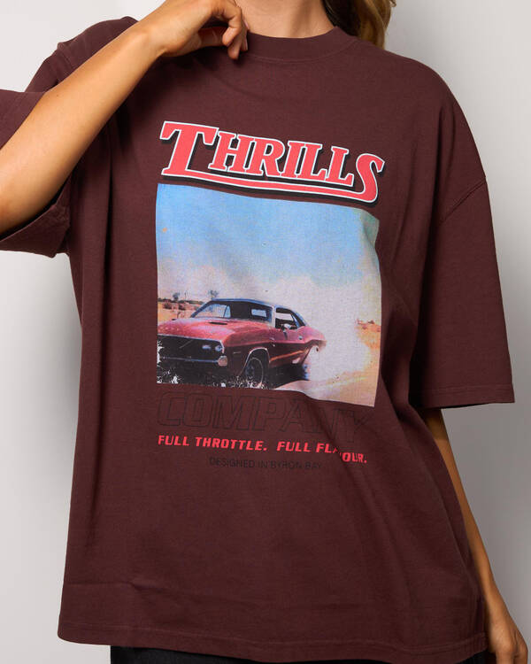 Thrills Full Throttle Oversized T-Shirt for Womens