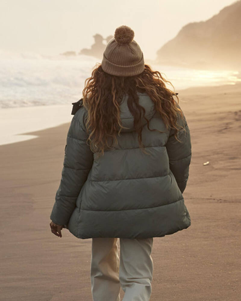 Roxy Ocean Dreams Hooded Puffer Jacket for Womens
