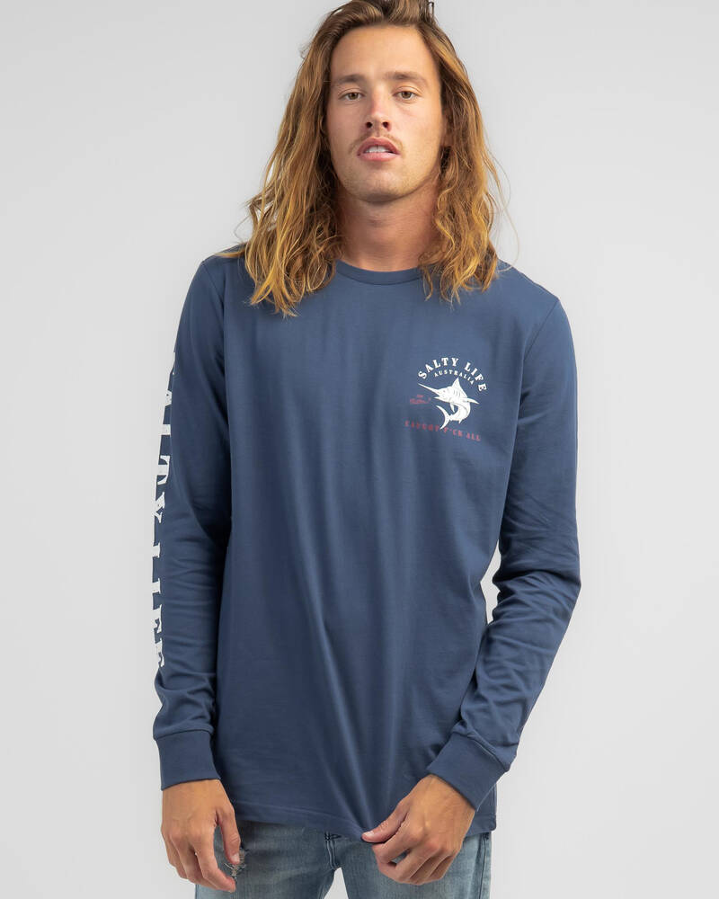 Salty Life Any Bites Long Sleeve T-Shirt for Mens