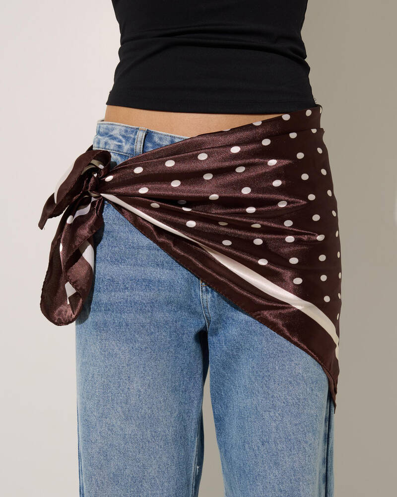 Karyn In LA Polka Dot Hair Scarf for Womens