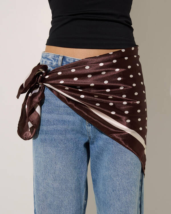 Karyn In LA Polka Dot Hair Scarf for Womens