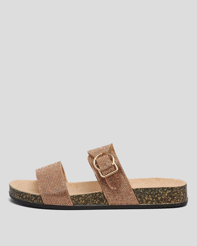 Shop Ava And Ever Fallon Sandals In Rose Gold Fast Shipping & Easy