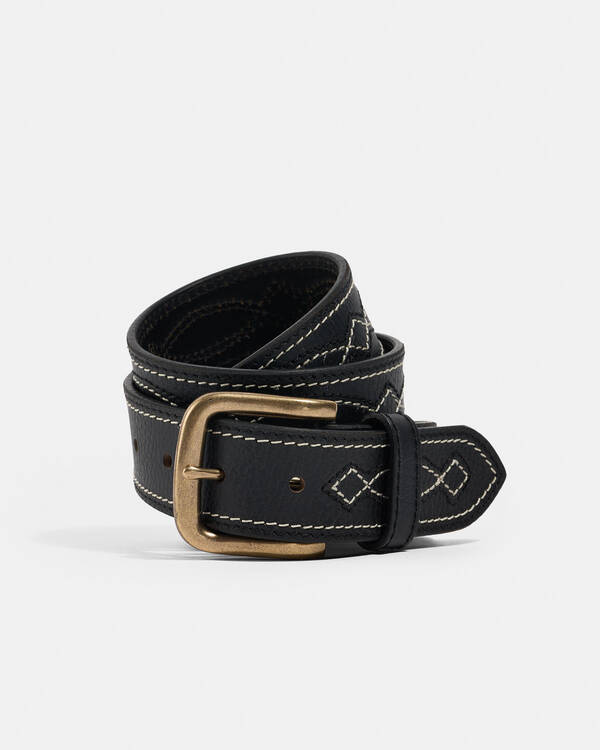 Ringers Western Crossover Leather Belt for Mens