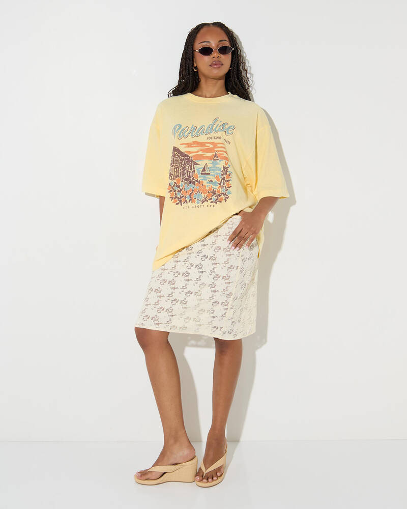 All About Eve Positano Oversized T-Shirt for Womens