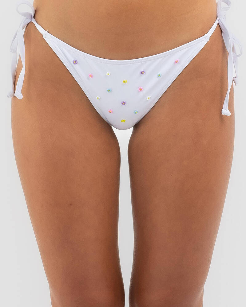 Kaiami Audra Beaded Classic Bikini Bottom for Womens