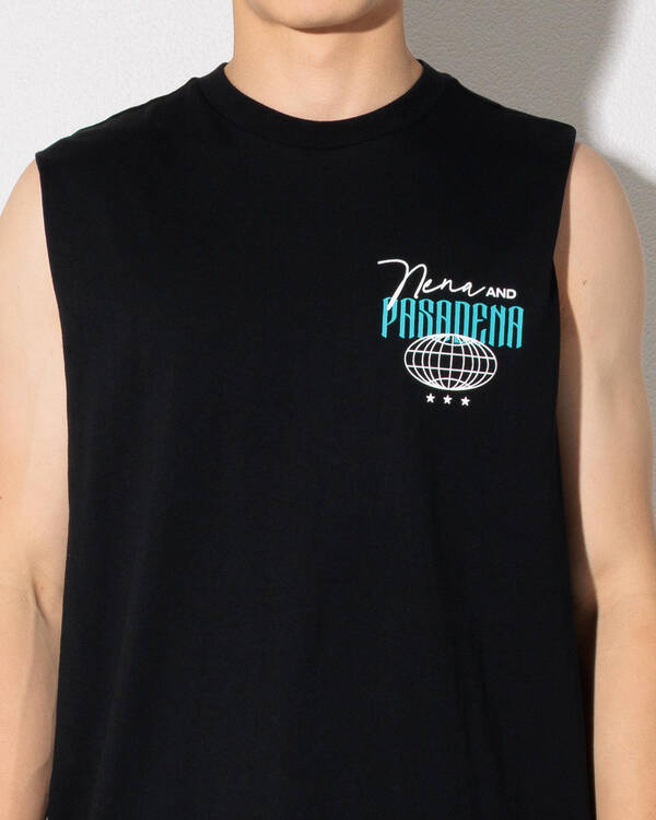 Nena & Pasadena Drifting Relaxed Muscle Tank for Mens