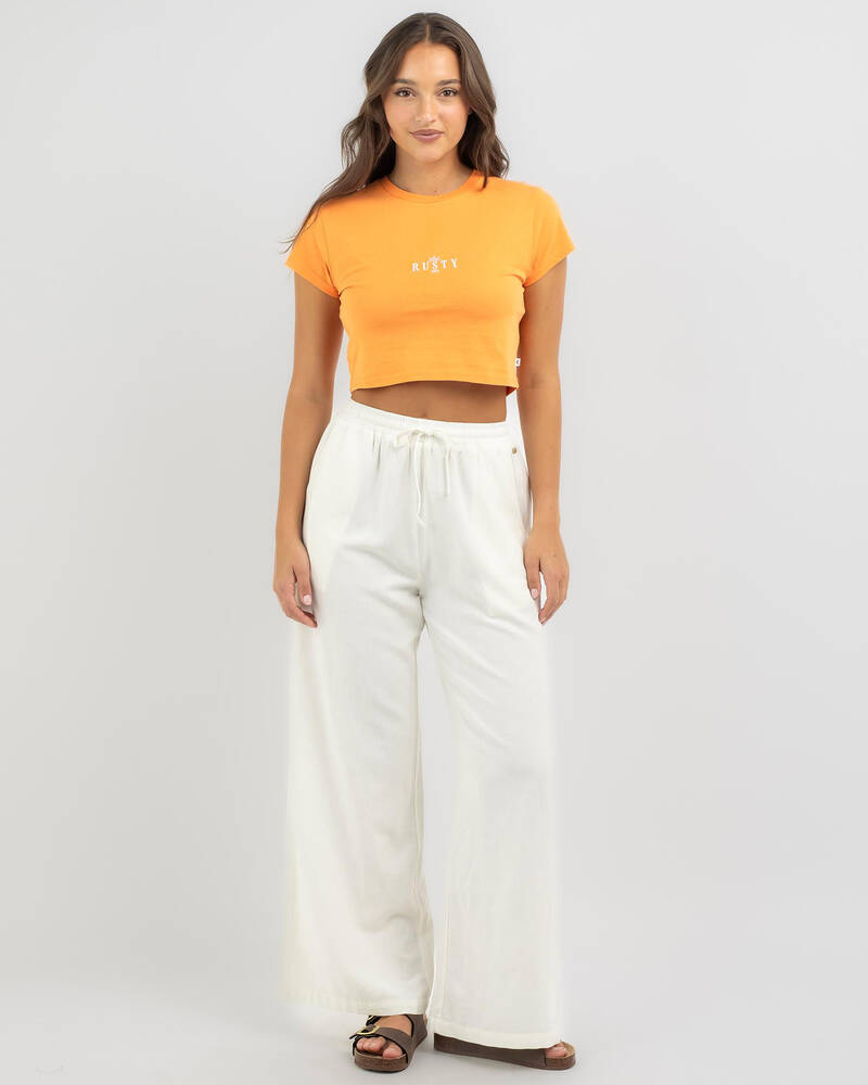 Rusty Sunrise Baby Tee for Womens