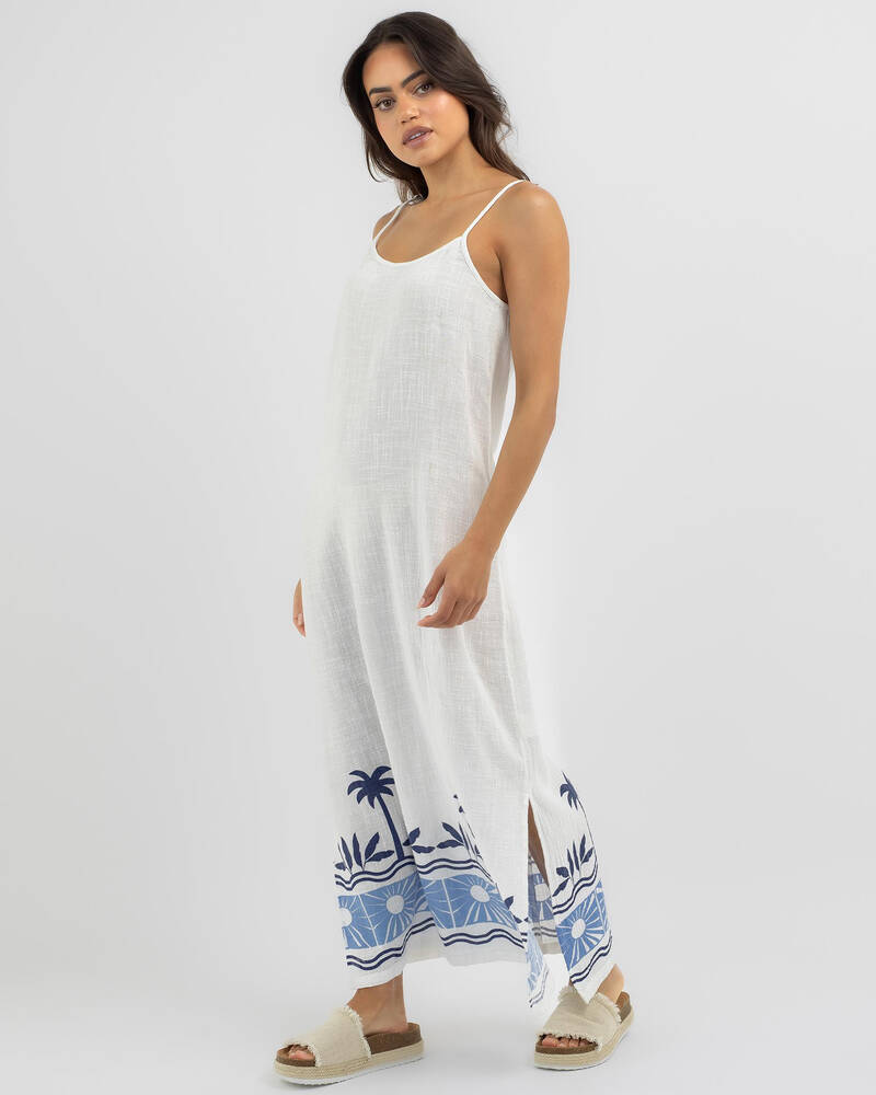 Rip Curl Santorini Sun Printed Maxi Dress for Womens