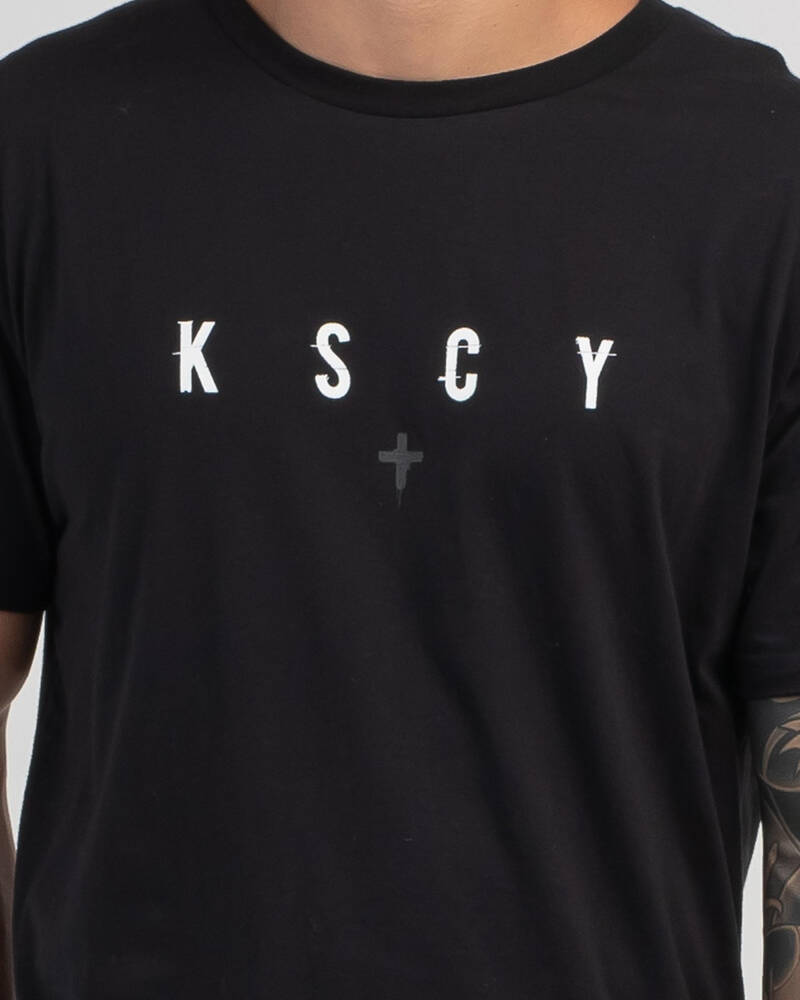 Kiss Chacey Confronted Dual Curved T-Shirt for Mens