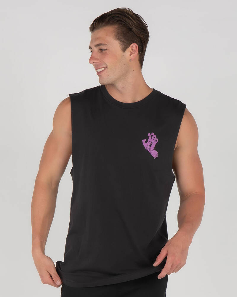 Santa Cruz Screaming Mono Hand Muscle Tank for Mens