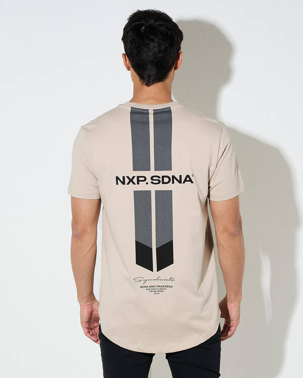 Nena & Pasadena Origin Dual Curved T-Shirt for Mens