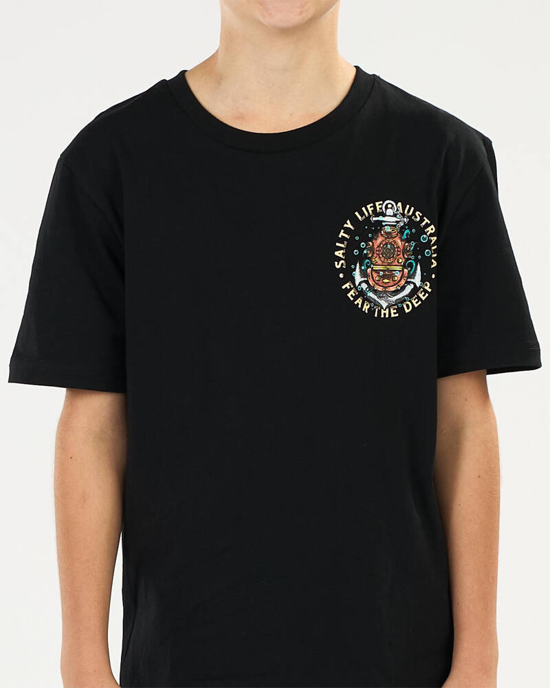 Salty Life Boys' Fear the Deep T-Shirt for Mens