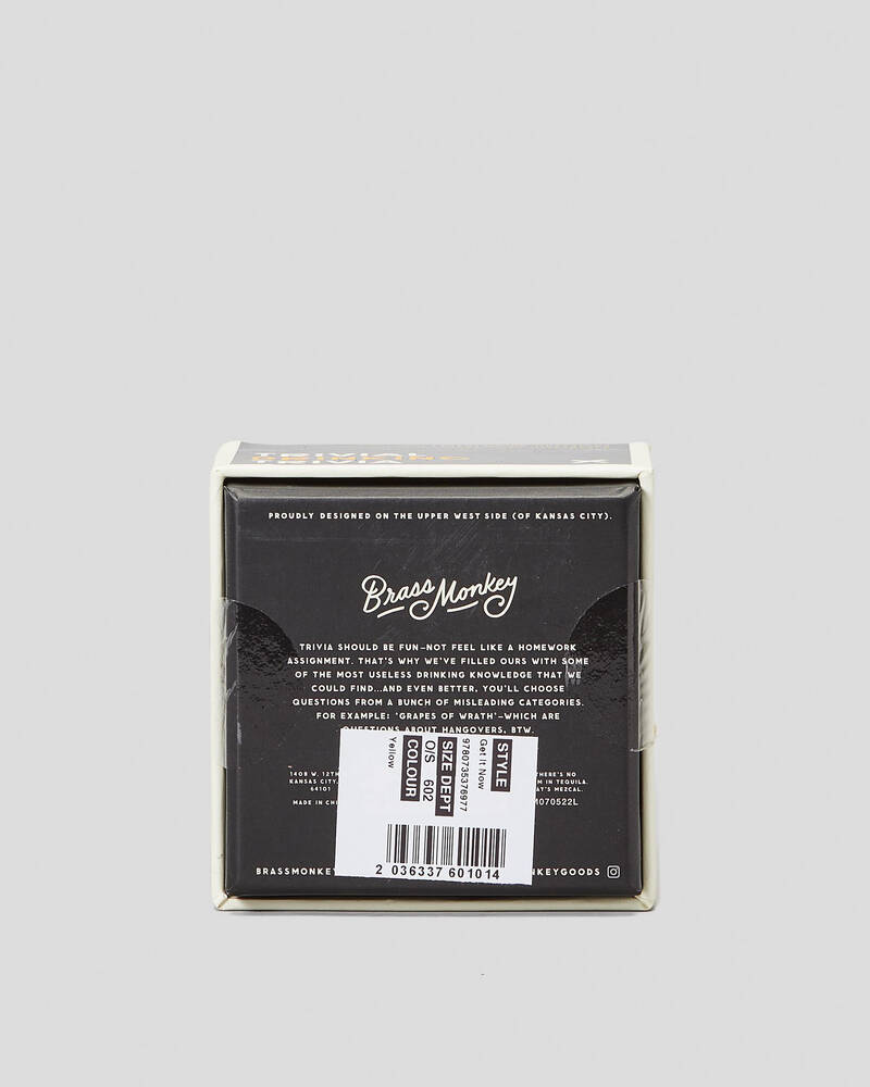 Get It Now Brass Monkey Drinking Trivia Card Game for Unisex