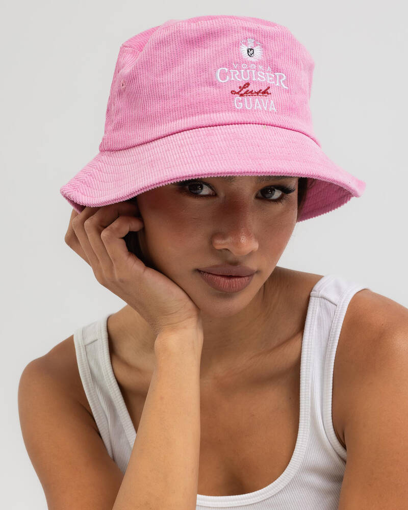 Vodka Cruiser Guava Cord Bucket Hat for Mens image number null