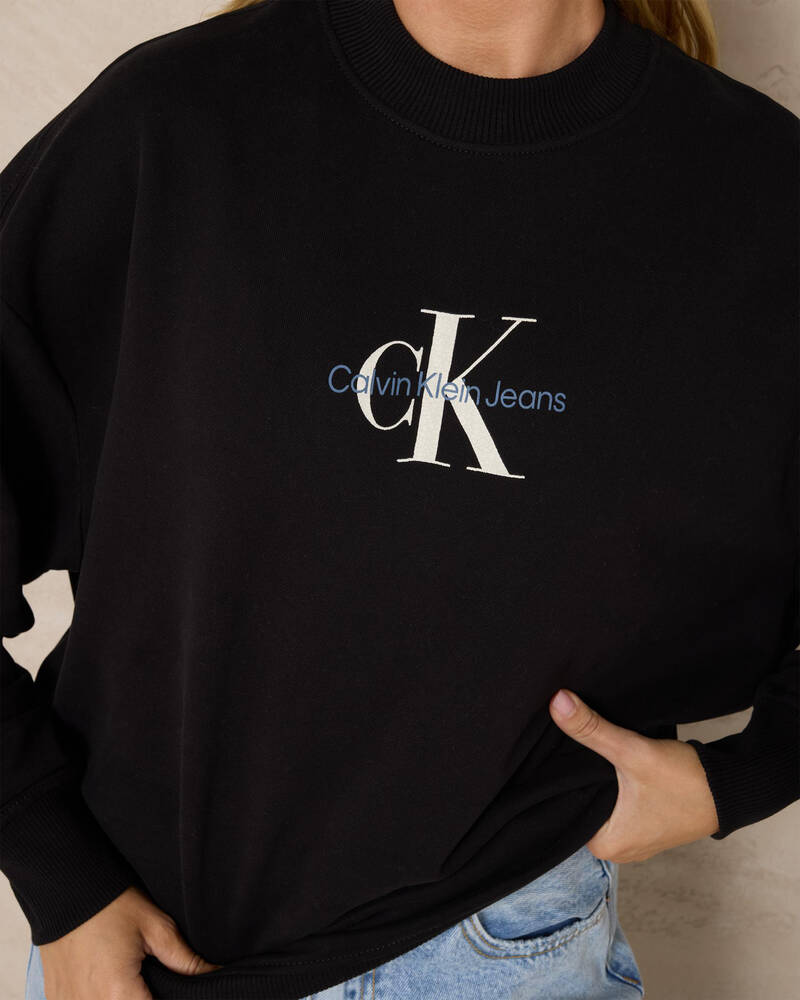 Calvin Klein Monologo Crewneck Sweatshirt for Womens