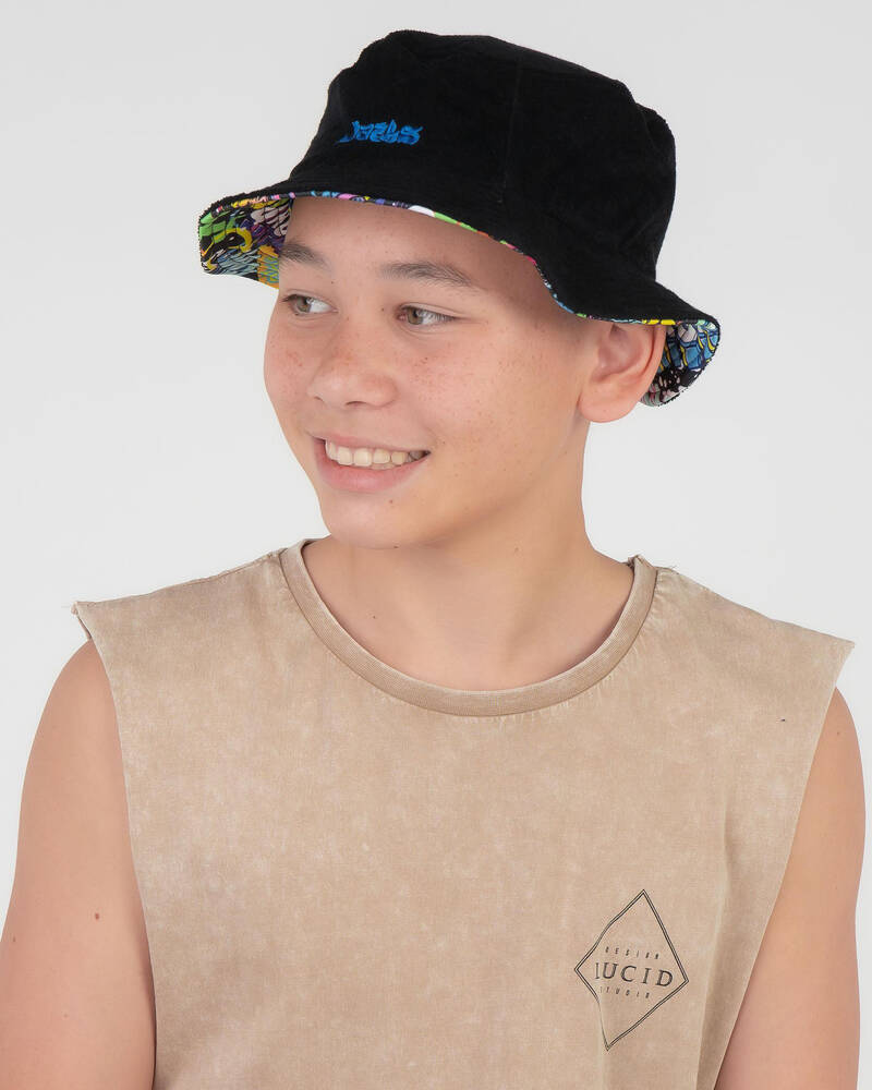 Jacks Boys' Tagged Reversible Bucket Hat for Mens