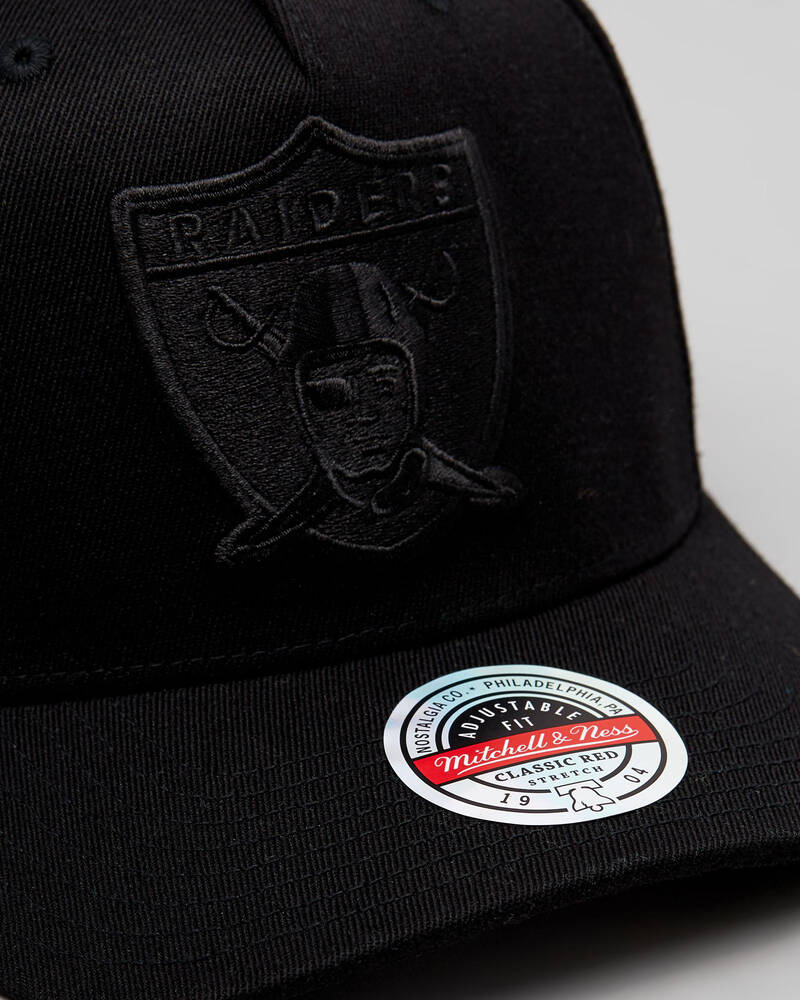 Mitchell & Ness Las Vegas Raiders Interception Pinch Panel Snapback Cap for Mens