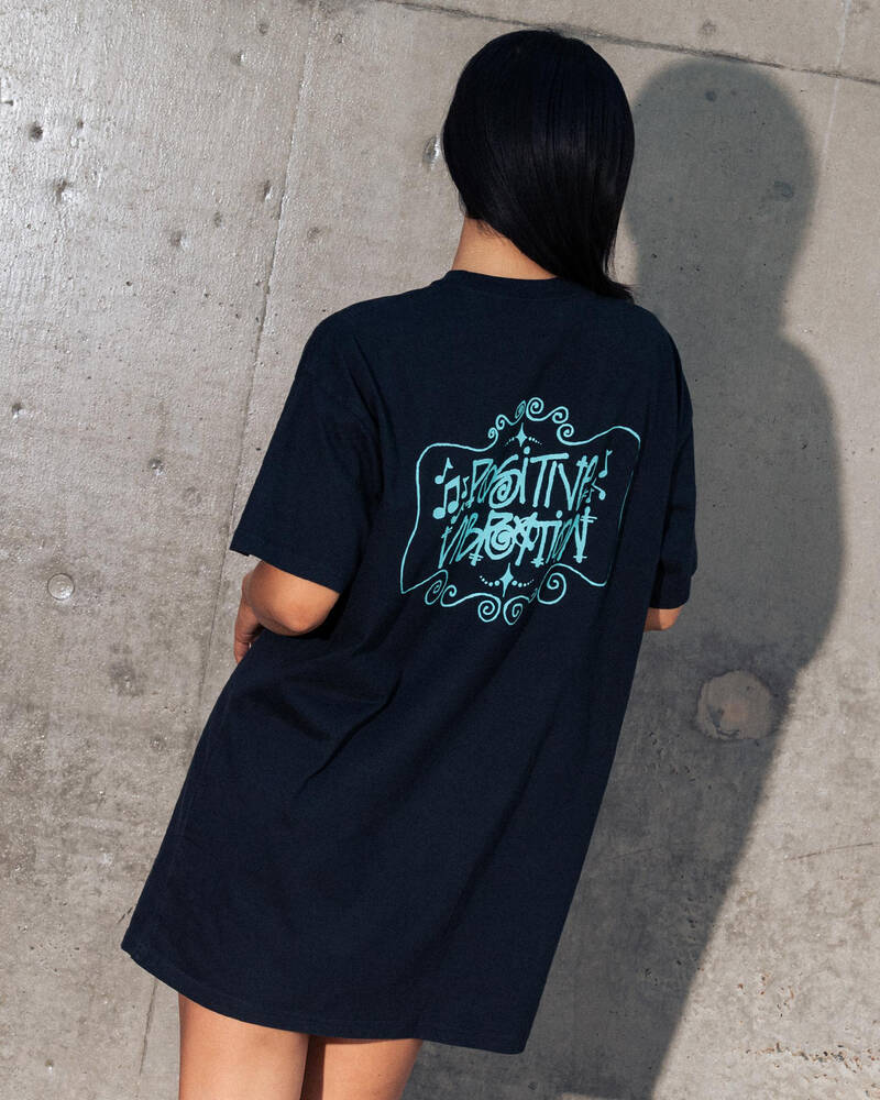 Stussy Positive Vibration T-Shirt Dress for Womens