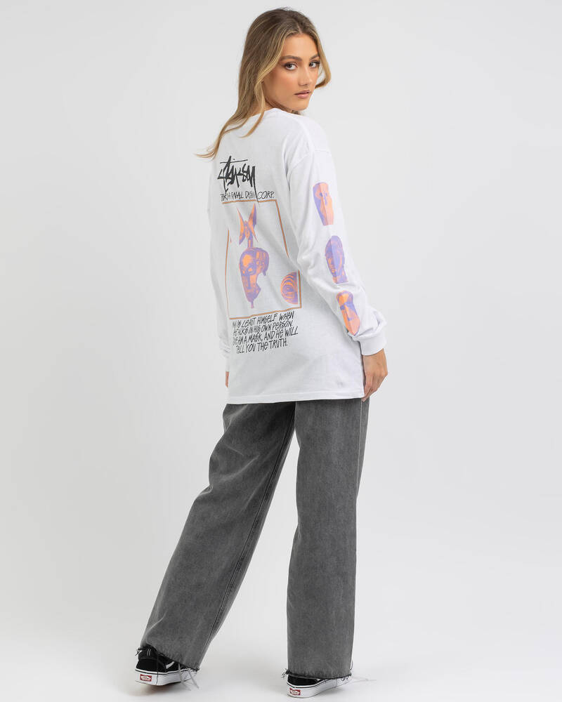 Stussy Mask Long Sleeve T-Shirt for Womens