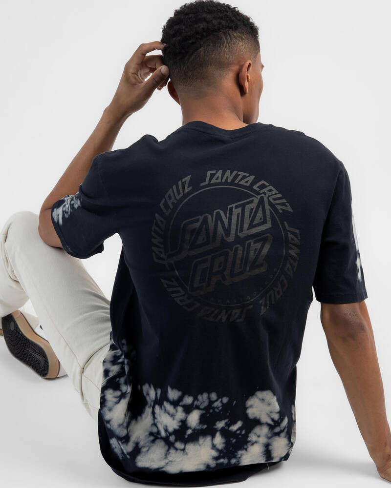 Santa Cruz Ringed Dot Mono Tie Dye T-Shirt for Mens