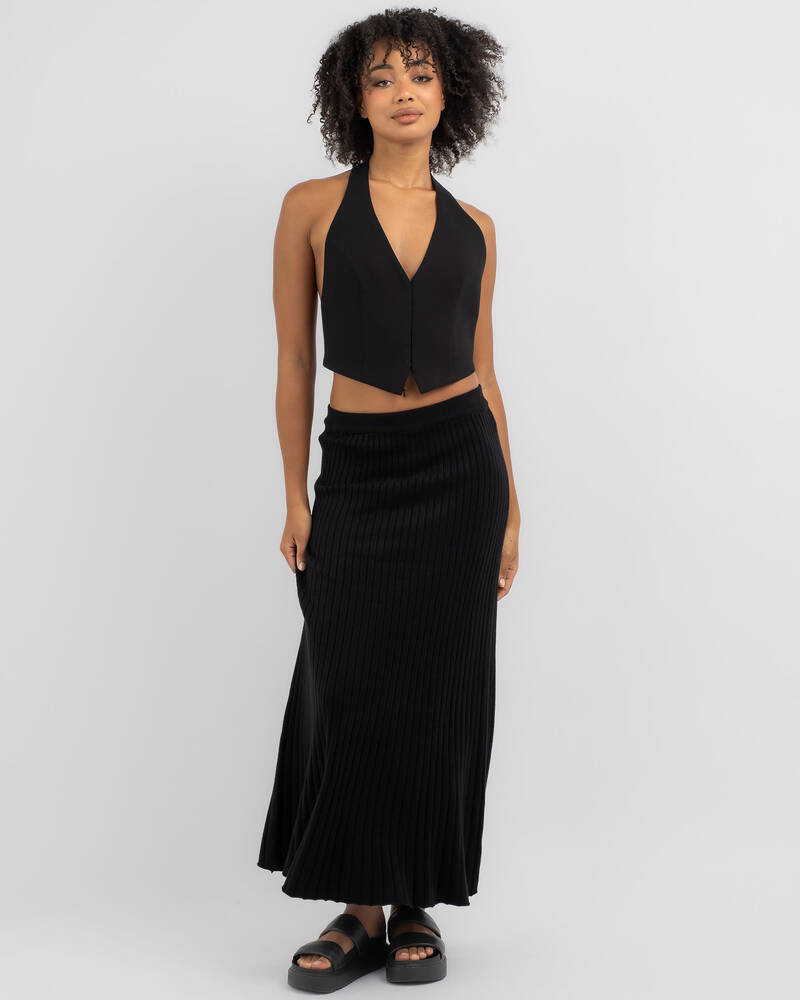 Style State Adalyn Knit Maxi Skirt for Womens