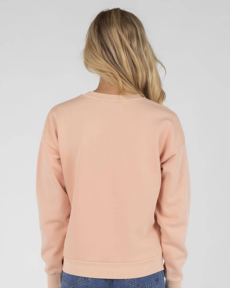 Rusty Essentials Boyfriend Crewneck Sweatshirt for Womens